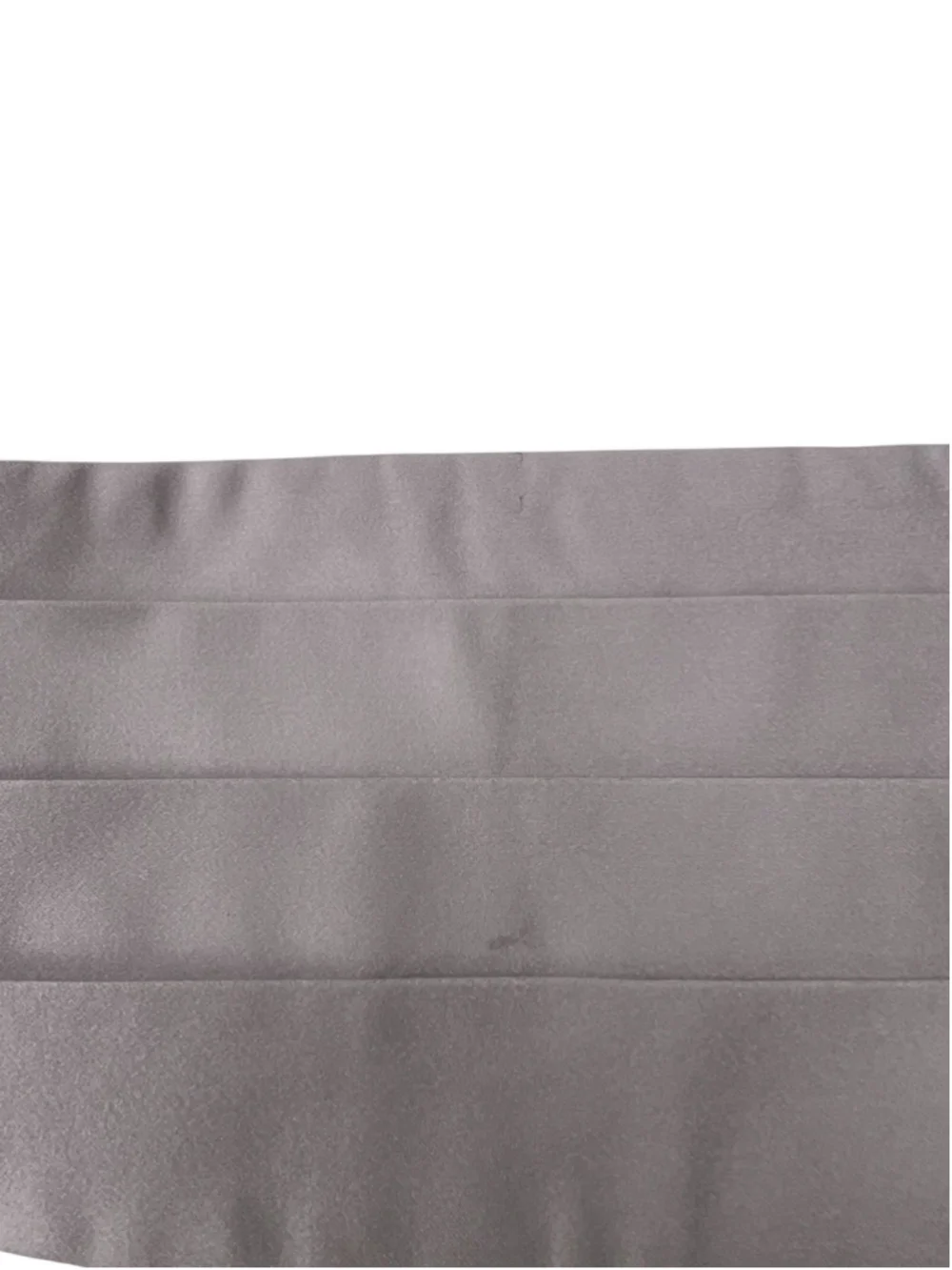 Ermenegildo Zegna Gray Silk Cummerbund OS Wedding Guest Formal Luxury Classic